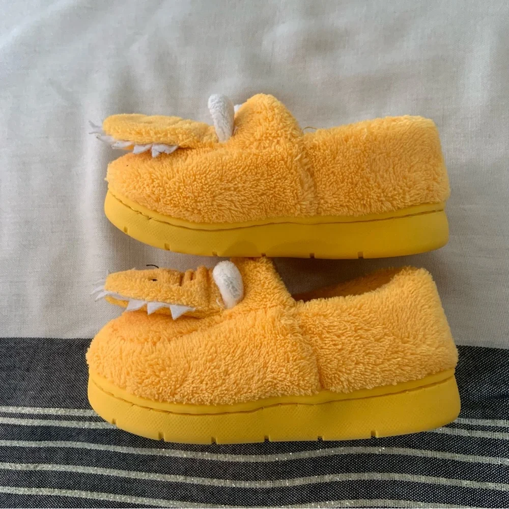 Dinosaur Memory Foam Hard Sole Slippers